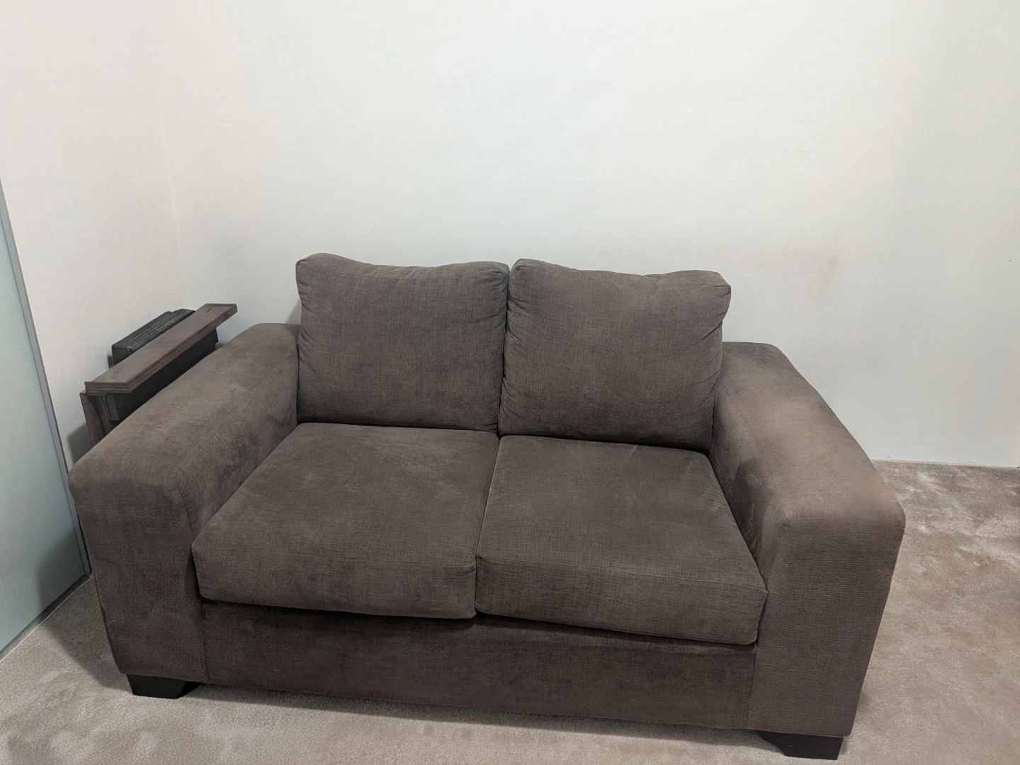 Dark Brown Loveseat