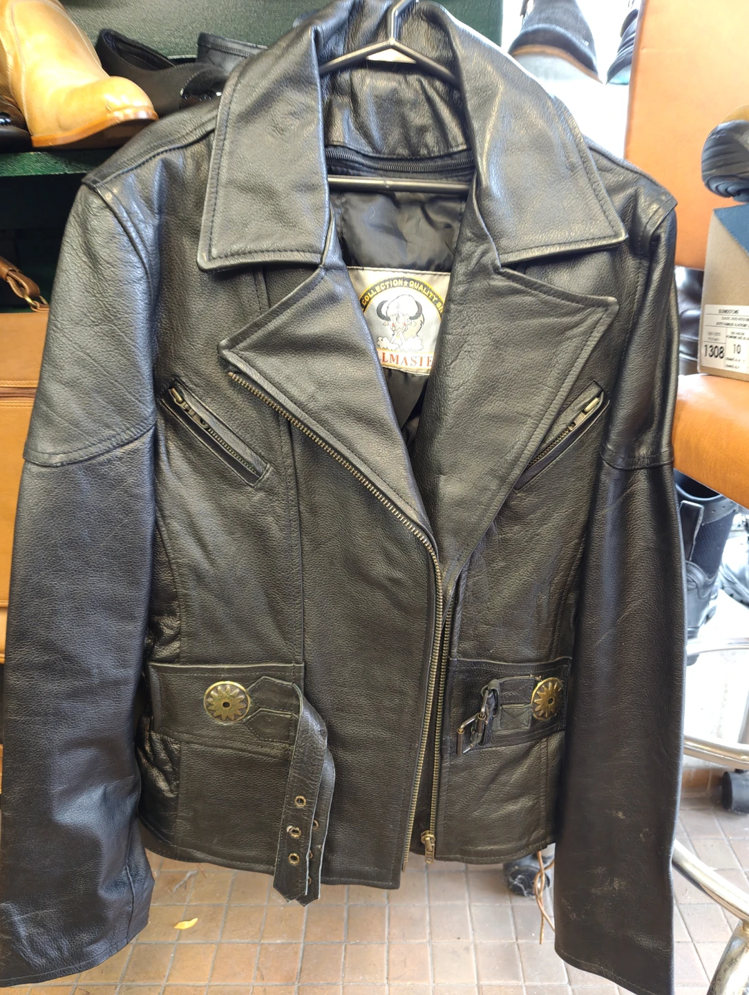 Black Leather Soulmaster Jacket
