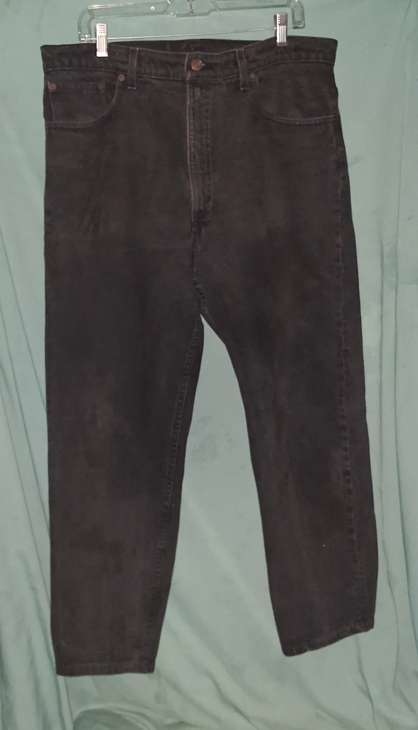 Black Vintage Levis 550 Relaxed Fit Tapered Leg Jeans