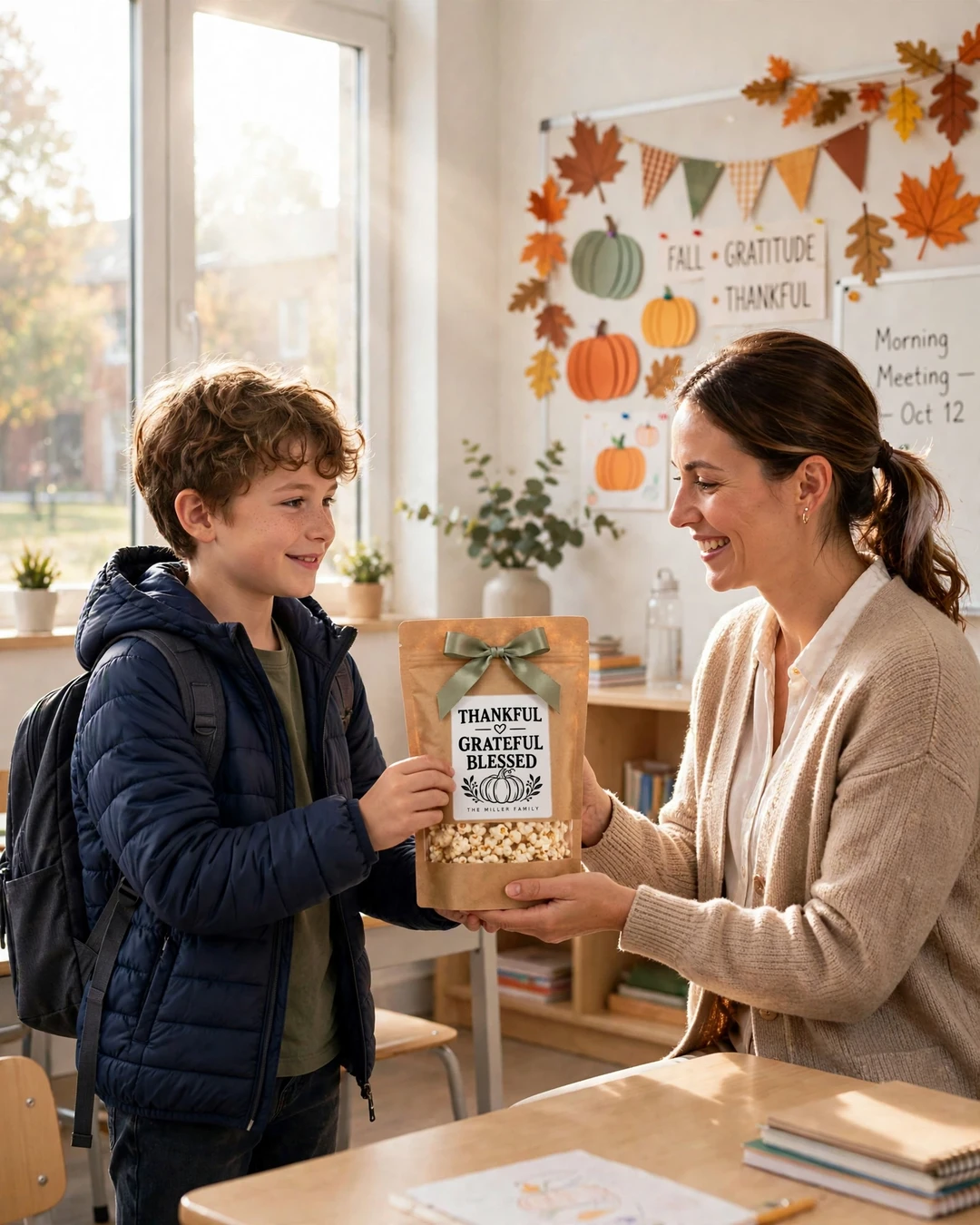 Personalized Thanksgiving Popcorn Gift Bags – $10 - photo 3
