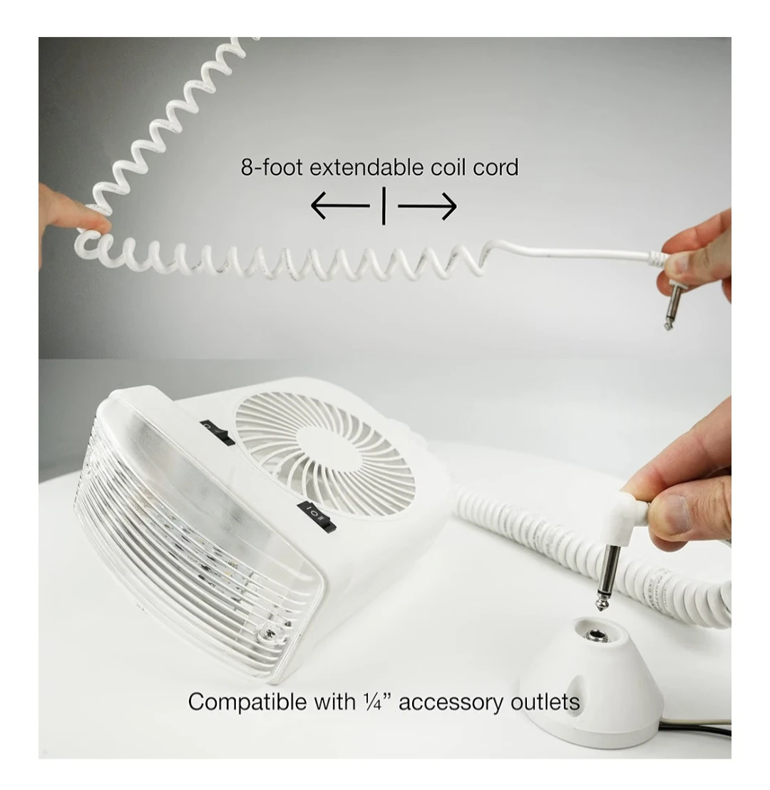 RV 12V Reading LIGHT with 2-Speed FAN - photo 3