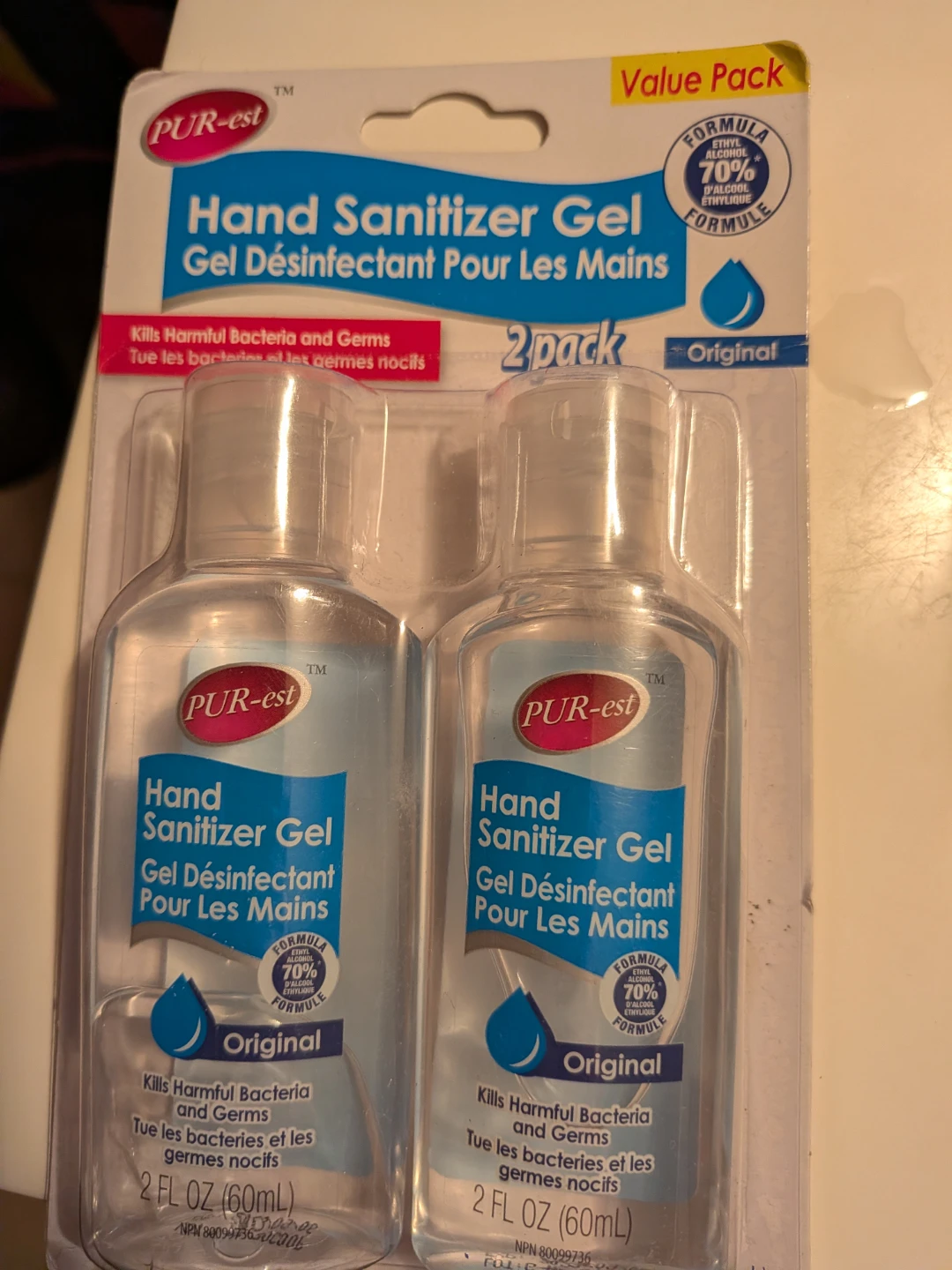 Freecycle. PUR-est Hand Sanitizer Gel 2-Pack. 60 ml