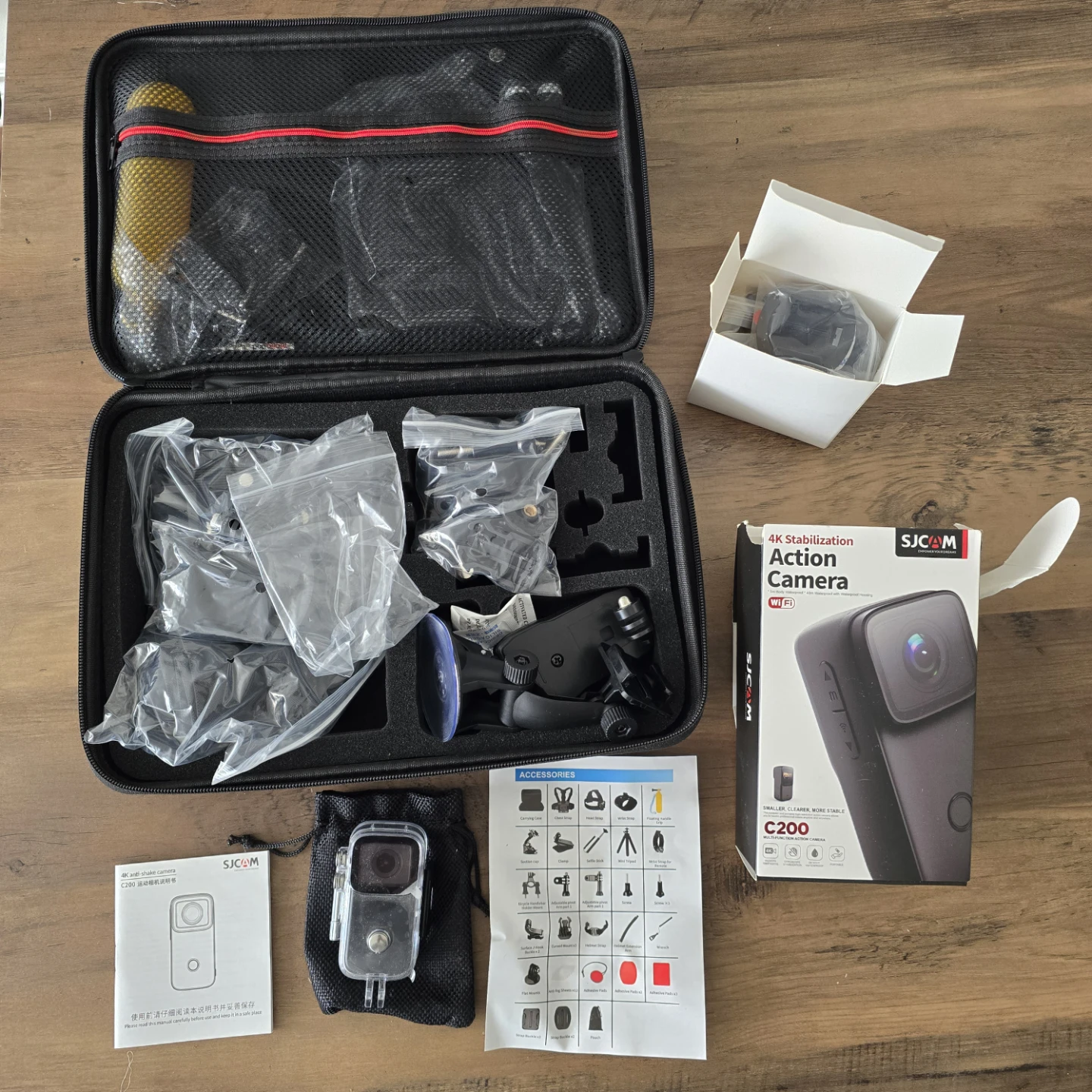 SJCAM C200 4K Action Camera Kit - photo 3