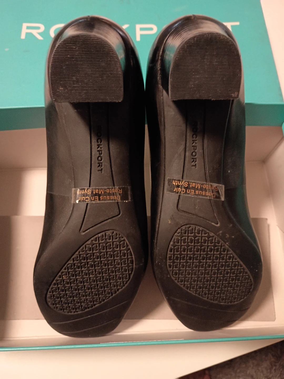 Rockport black leather heels - photo 3