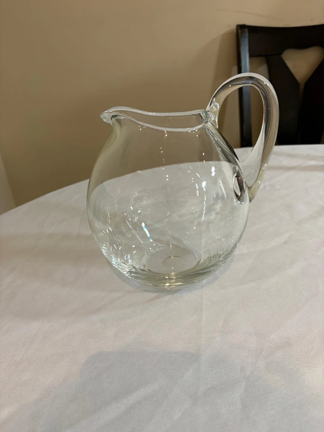 Clear Glass Pitcher