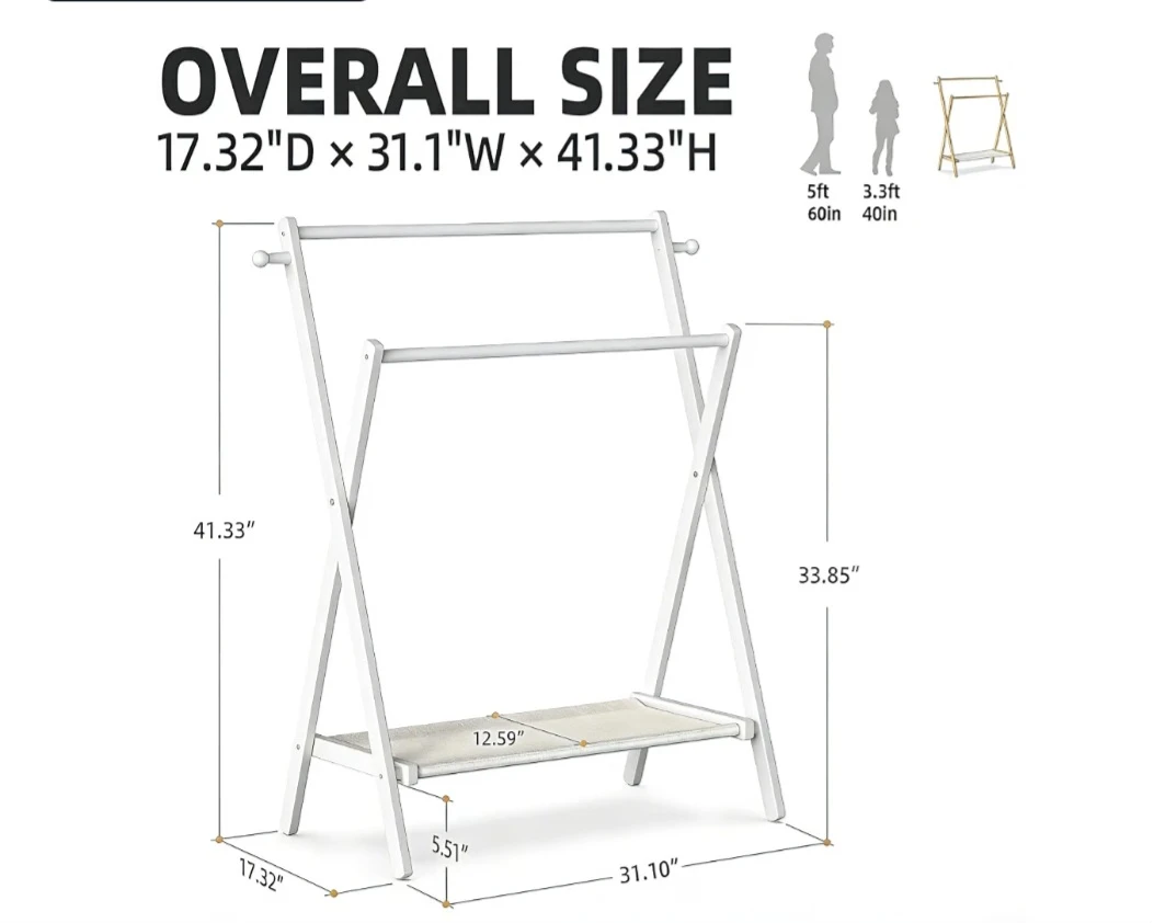 Kids Clothing Rack – White - photo 2