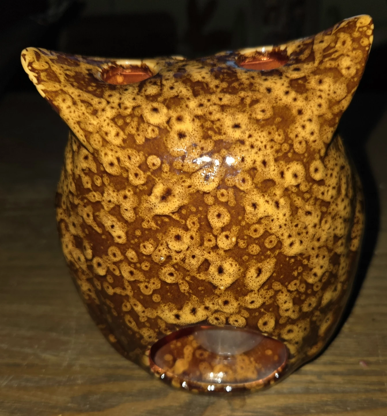 Ceramic Owl Tea Light Holder - photo 2