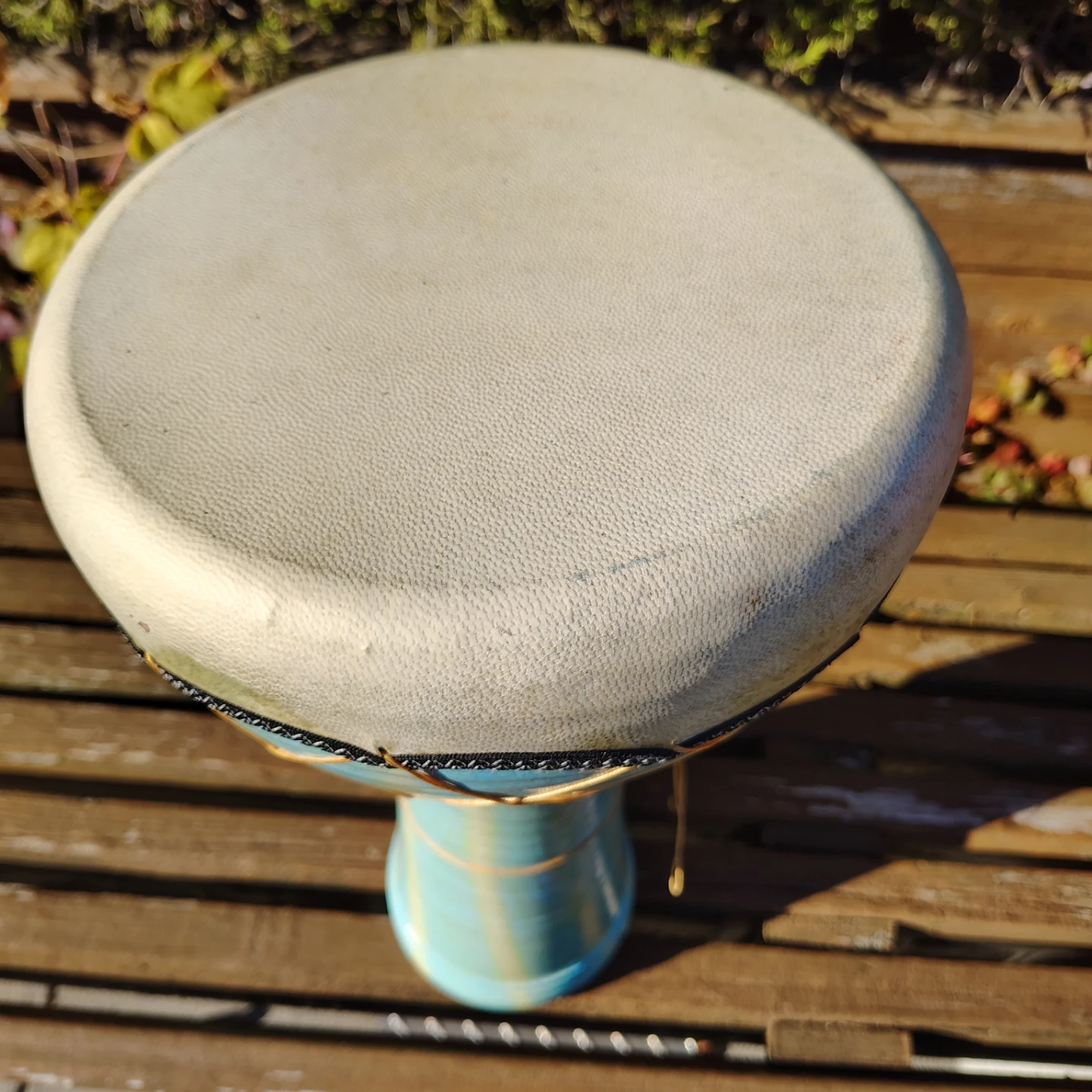 Ceramic Djembe Drum Blue - photo 2