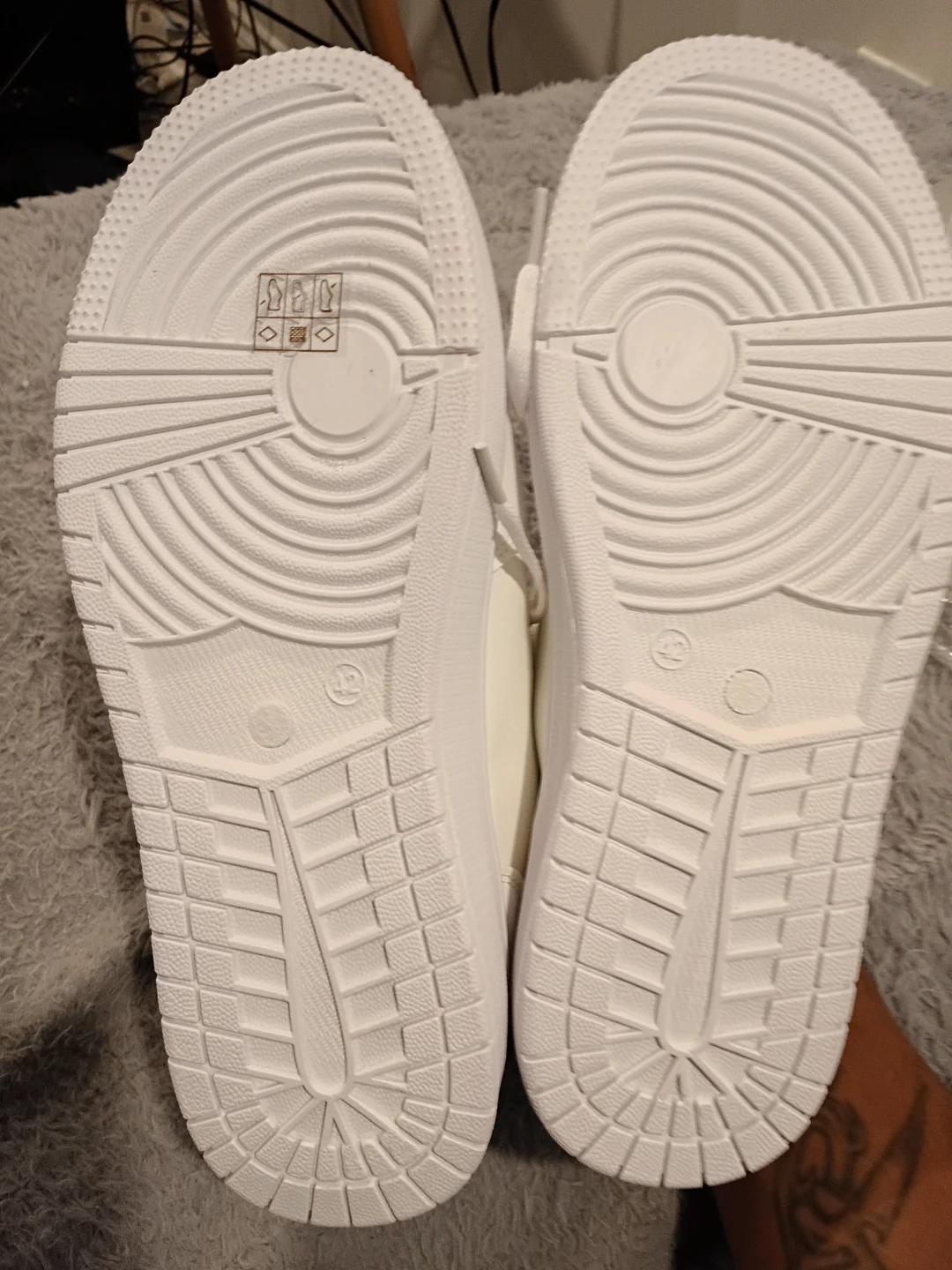 New White Sneakers with Black Accents - photo 4