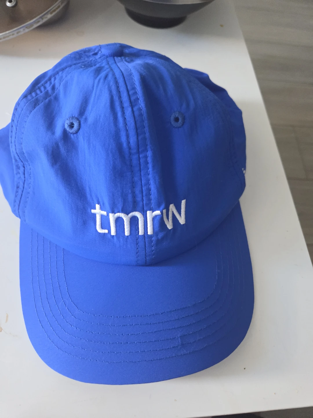 tmrw blue baseball cap