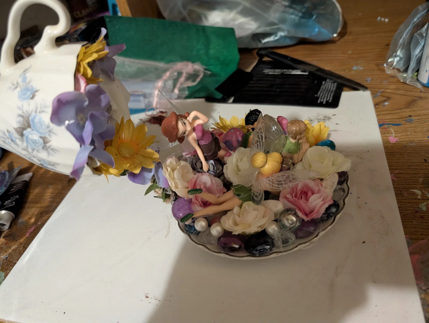 Disney Fairy Floating Teacup Ornament - photo 5