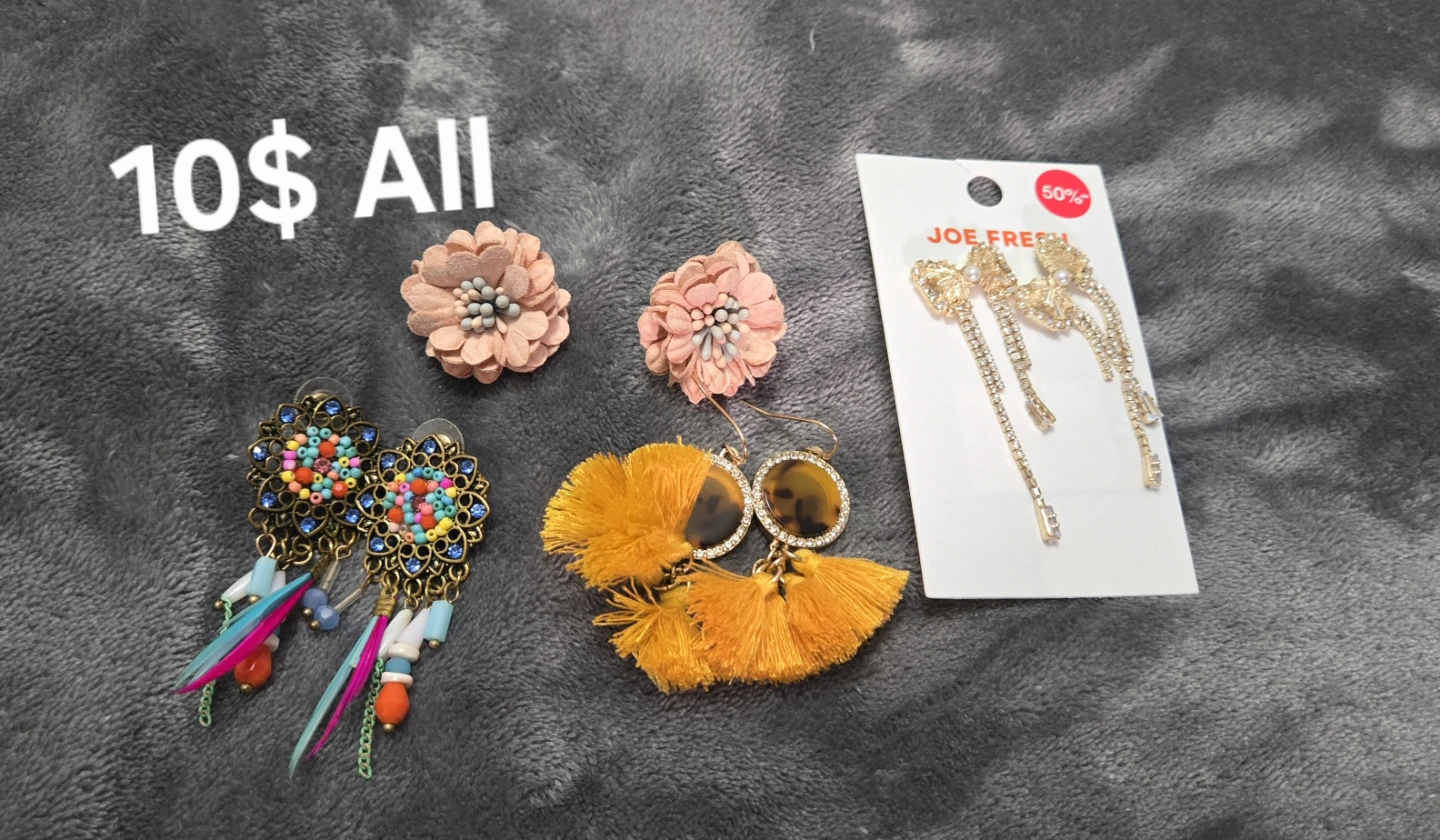 Assorted Fashion Earrings and Necklace Collection - photo 2