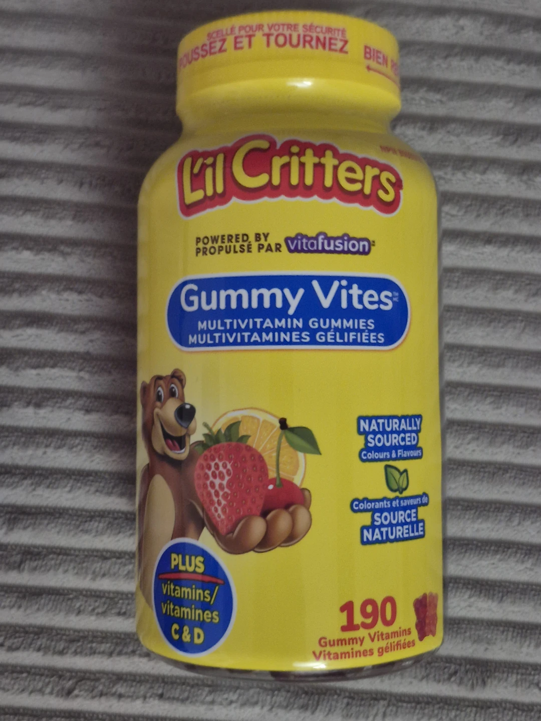BNIB)L'il Critters Gummy Vites Multivitamin Gummies 190 Count