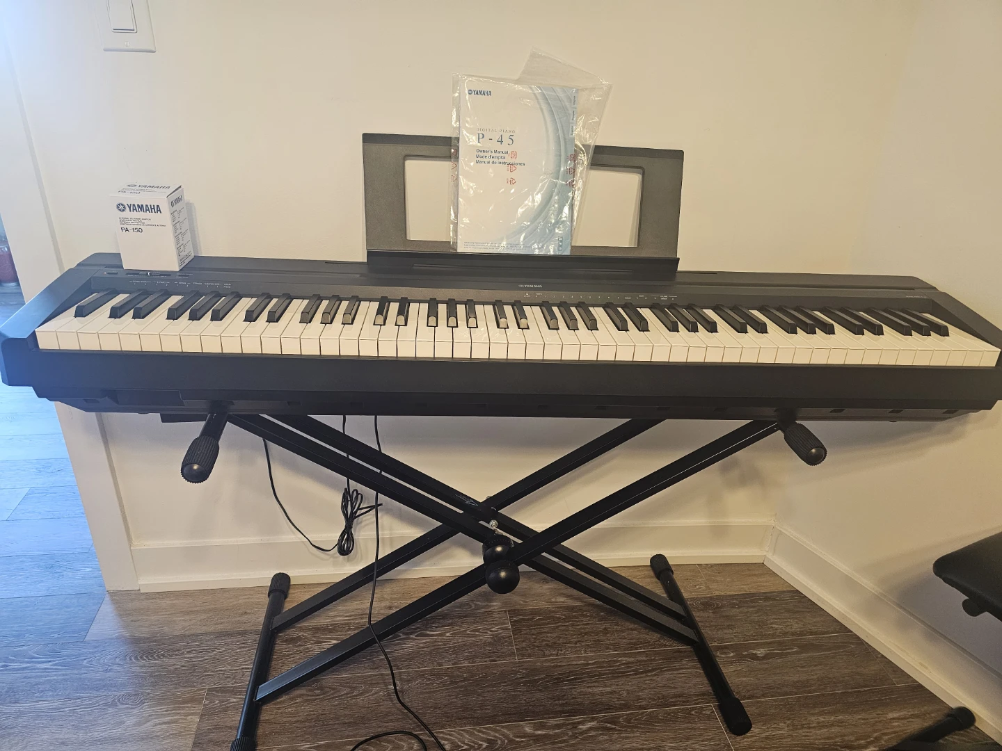 Yamaha P-45 Digital Piano Bundle - Excellent Condition