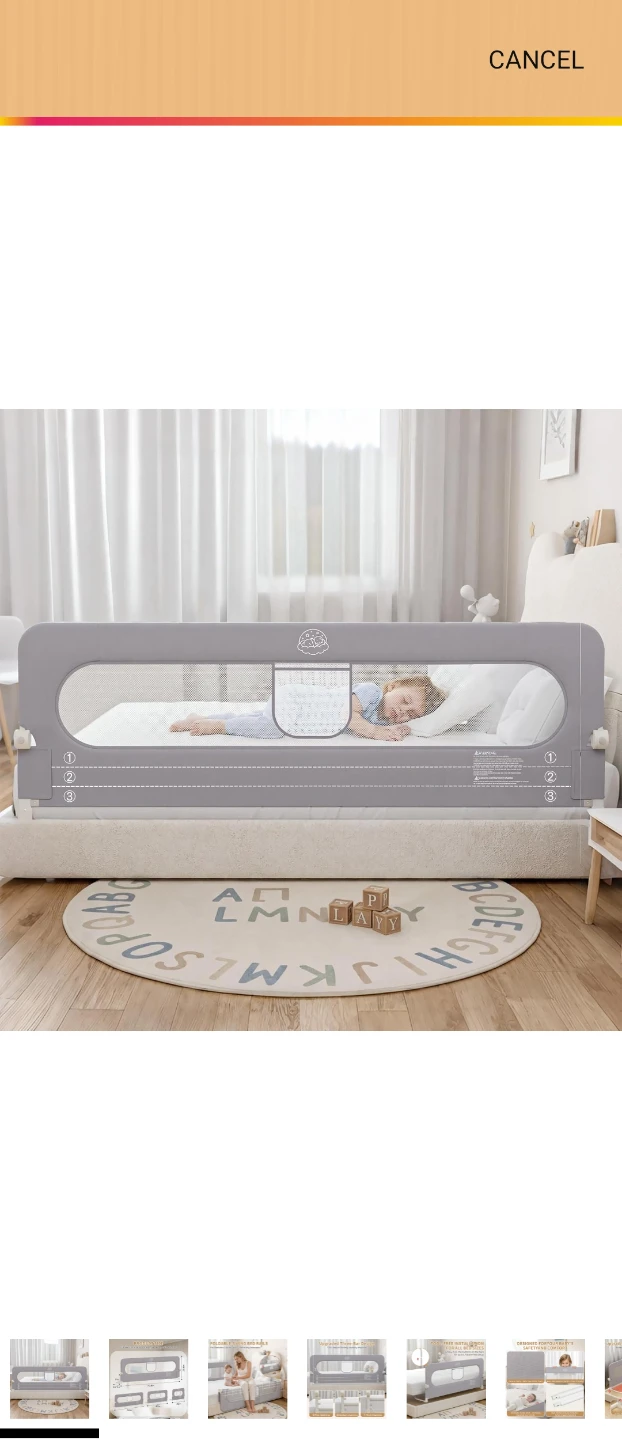 Foldable Baby Bed Rail