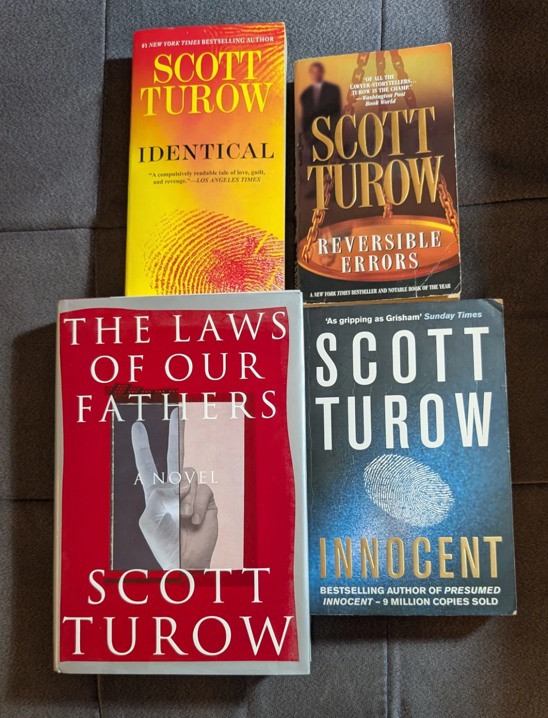 Set of 4 Scott Turow Novels