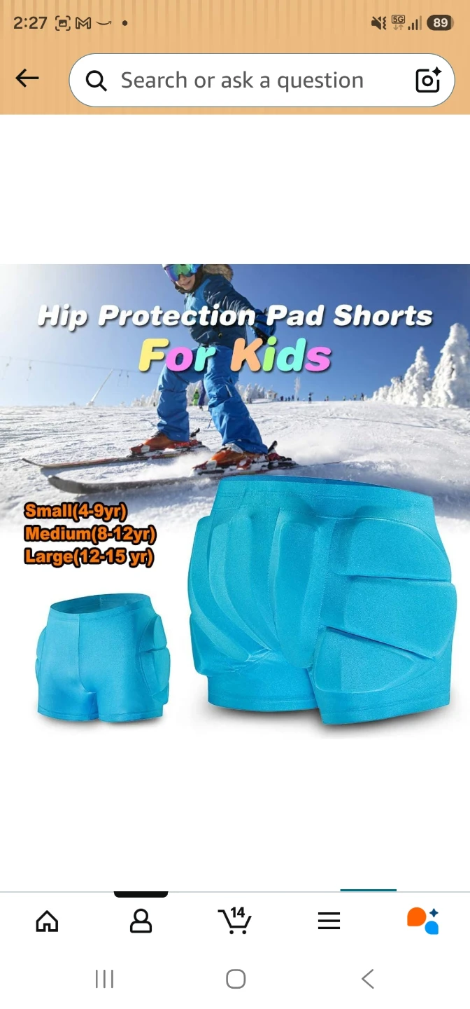 Brand New Kids Butt Hip Protection Padded Shorts (2 Available) - photo 4