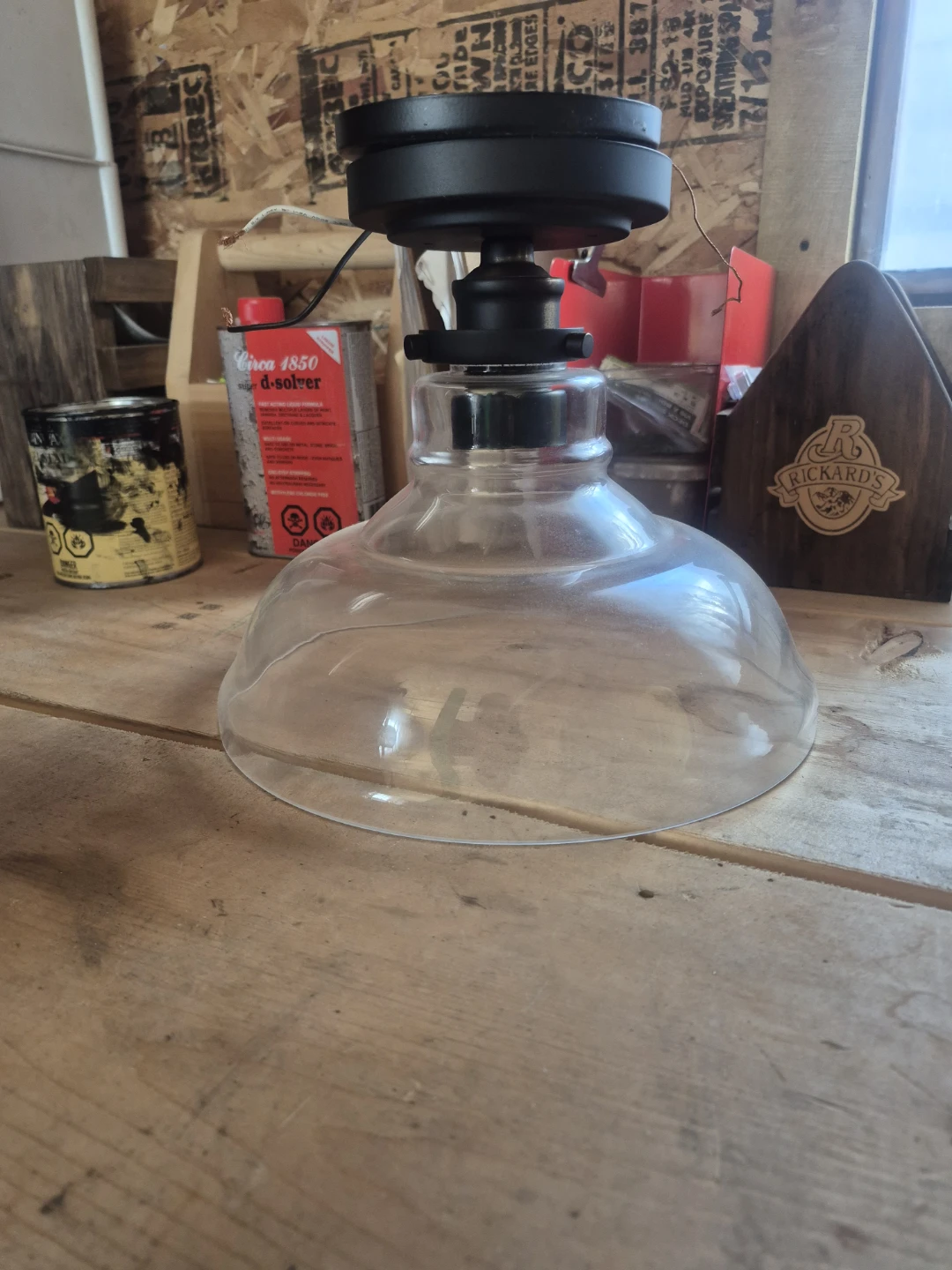 Clear Glass Ceiling Light Fixture - photo 2