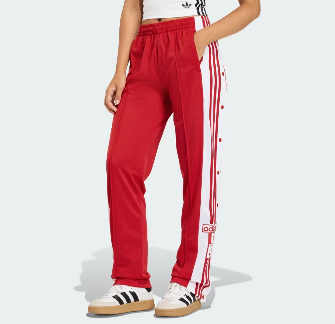 New Adidas Adibreak Track Pants Red Size Large