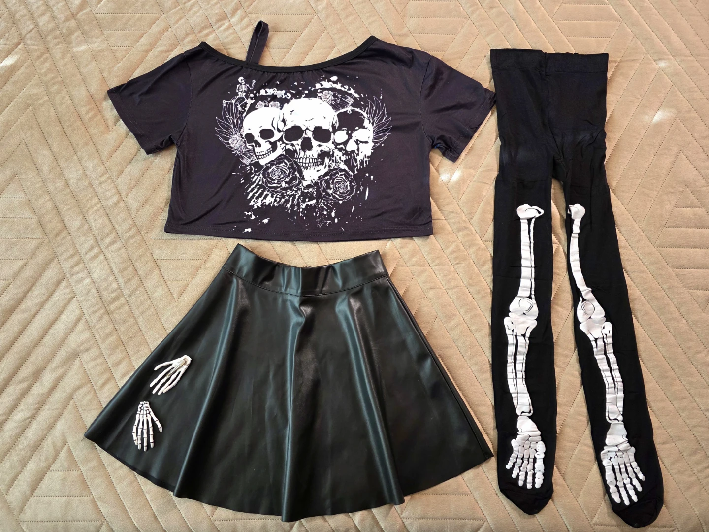 Halloween Skeleton costume set