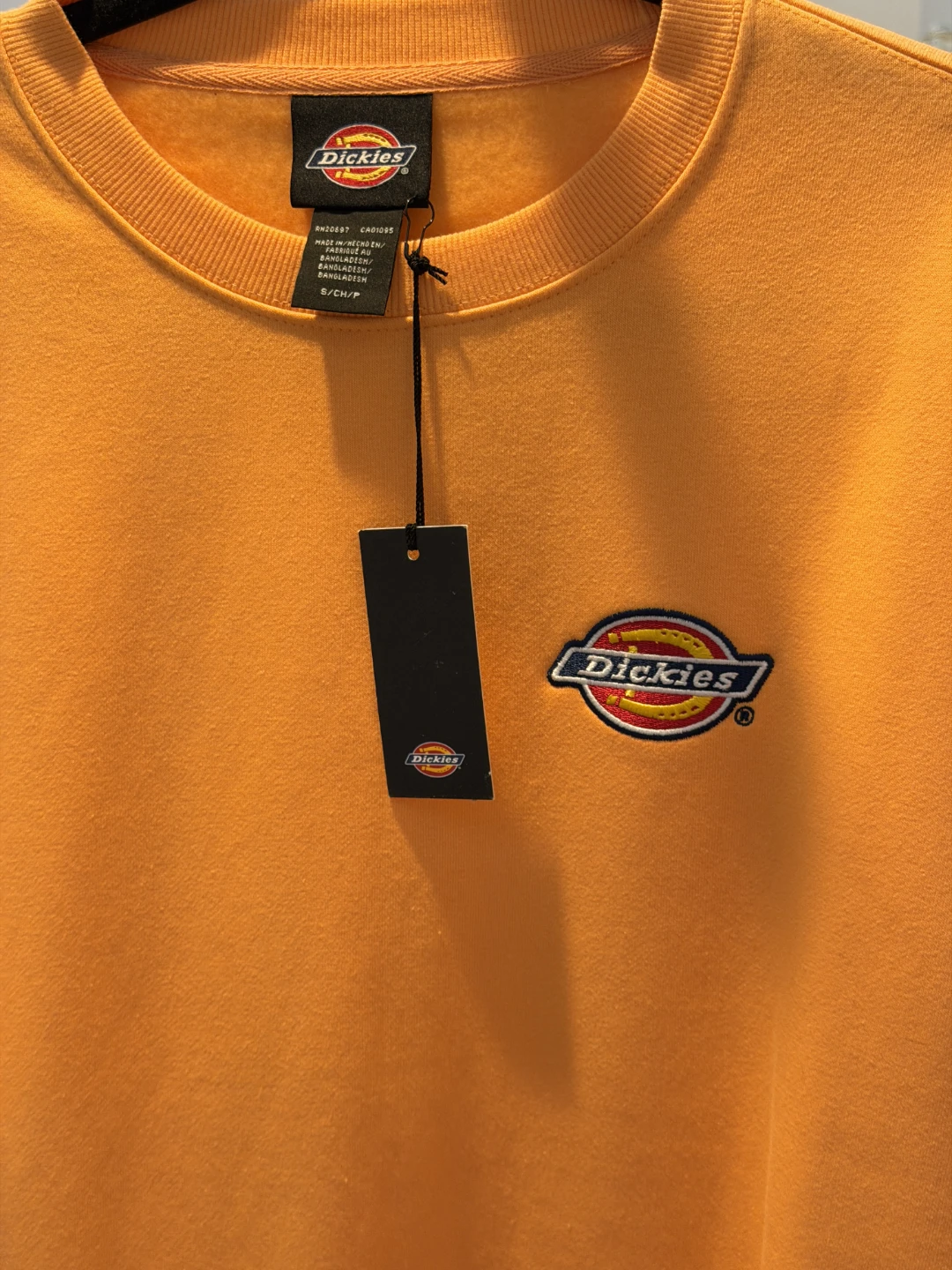 New Dickies Crewneck Sweatshirt Neon Orange - photo 2