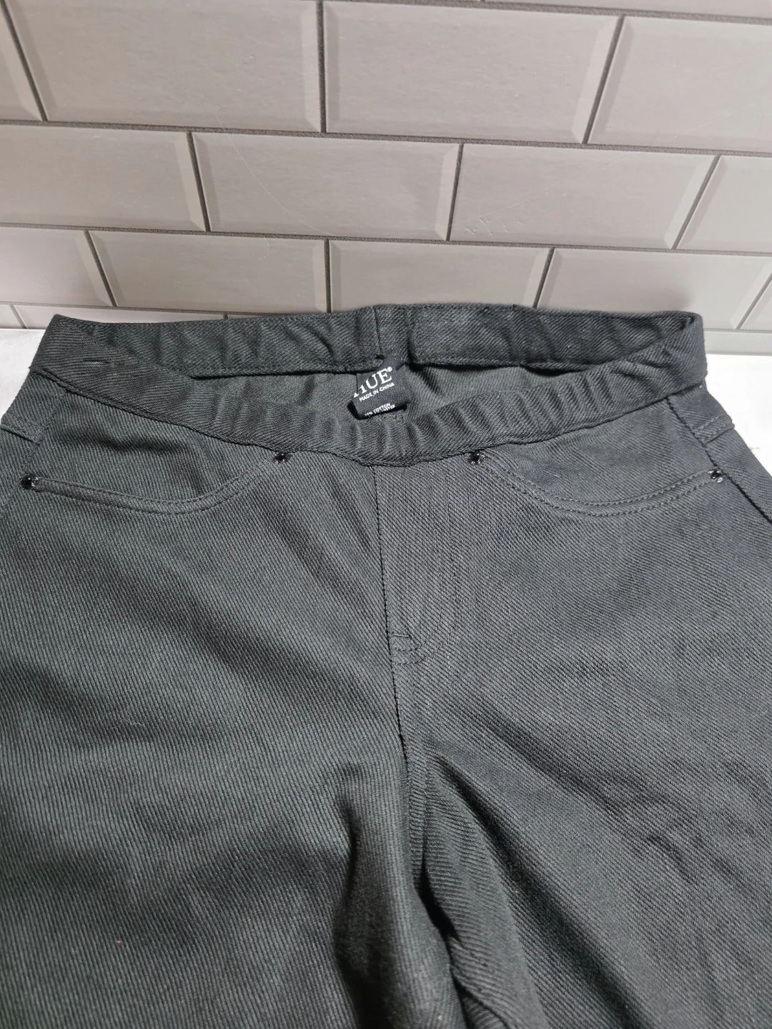 Hue Black Denim Leggings Size Small - photo 4