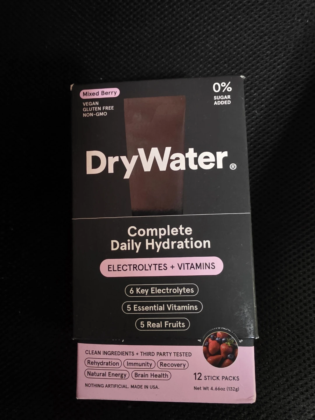 DryWater Mixed Berry Daily Hydration 12 Stick Packs