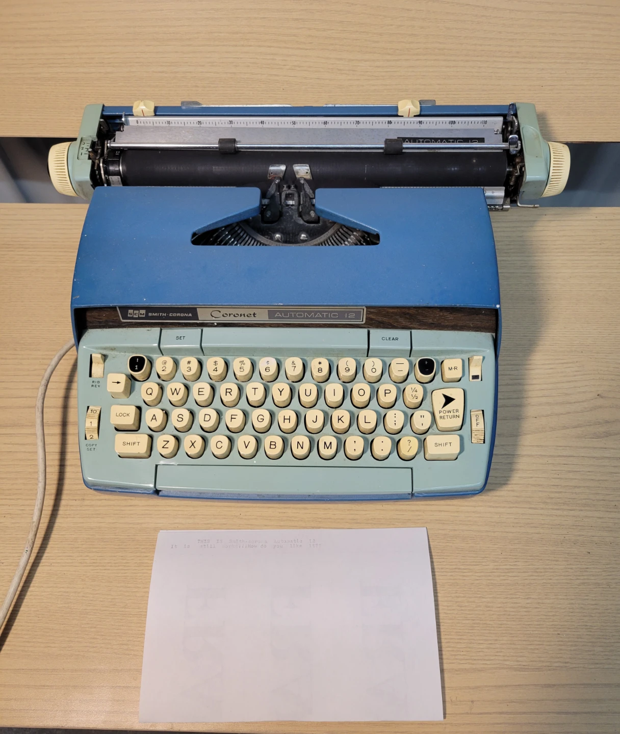 Vintage Smith-Corona Coronet Automatic 12 Typewriter