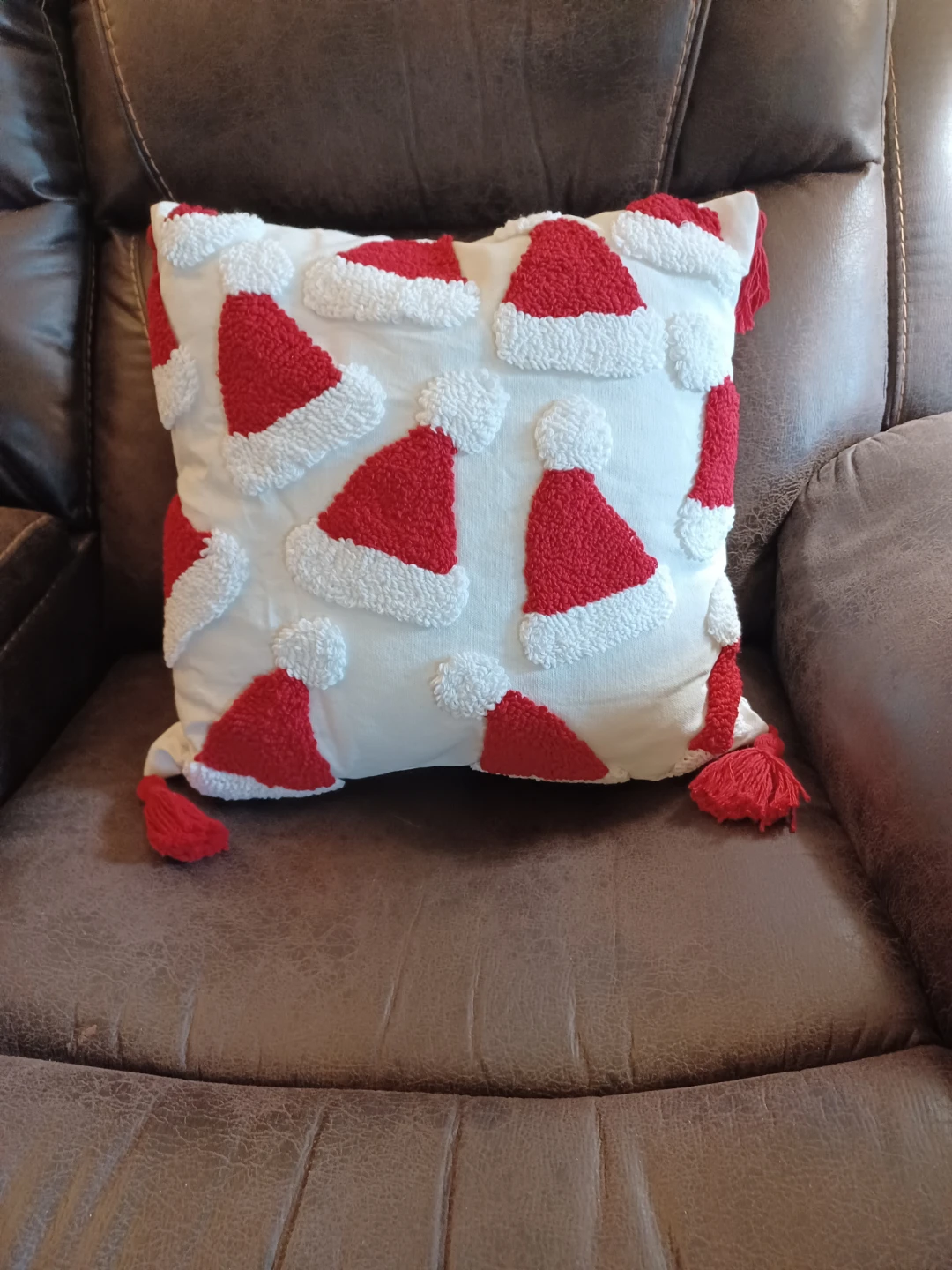 Christmas Santa Hat Throw Pillow
