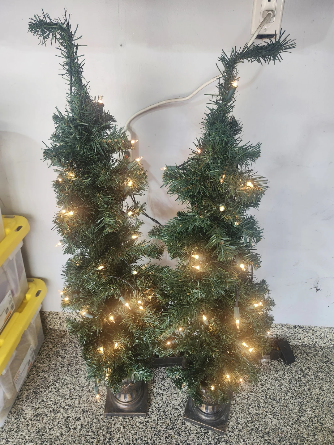Set of Two Pre-Lit Christmas Trees - photo 2