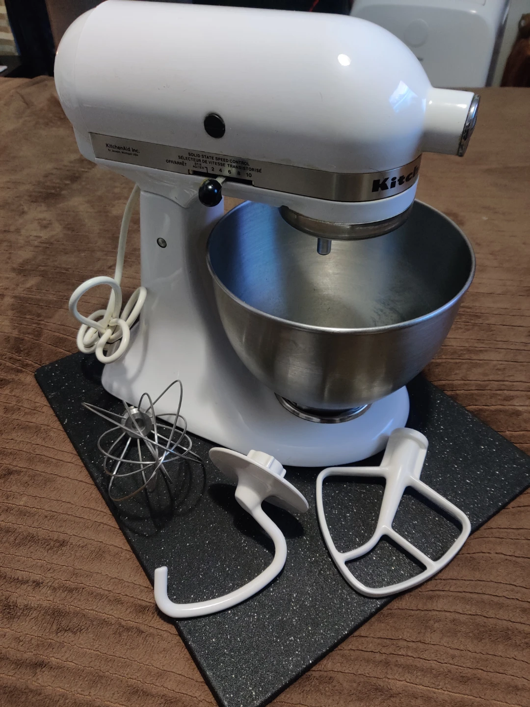 Classic KitchenAid White Stand Mixer