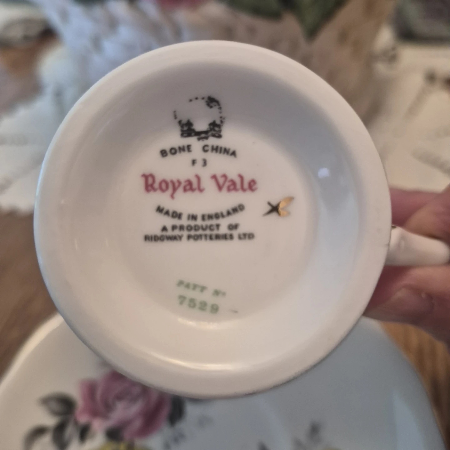 Royal Vale Bone China Tea Cup and Saucer - photo 4