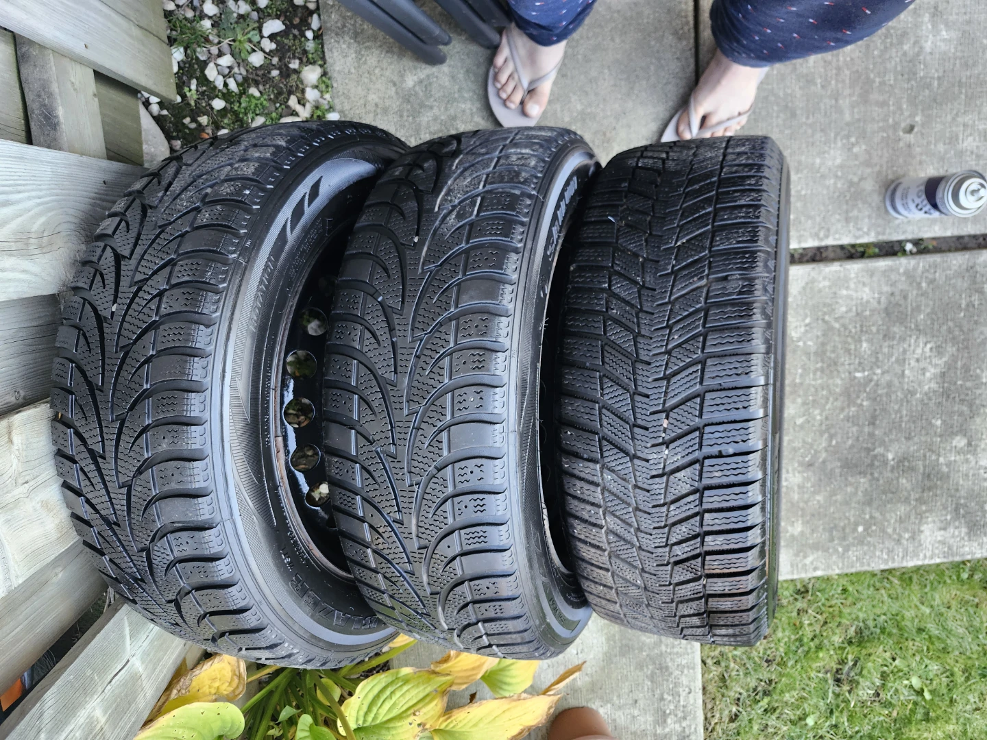 Set of 3 Continental and Sailun Winter Tires