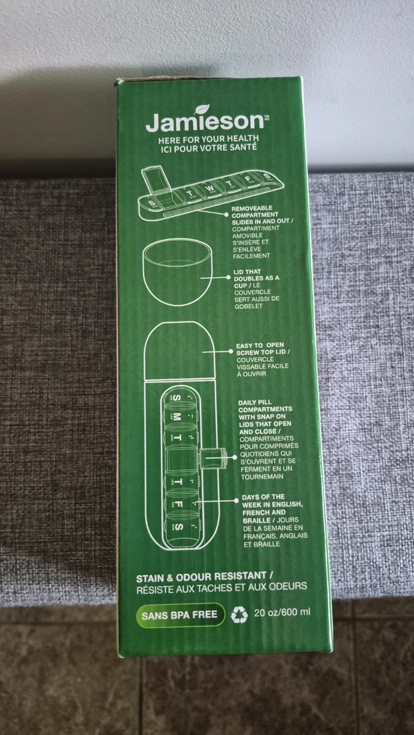 Jamieson Water Bottle & Vitamin Organizer - photo 2