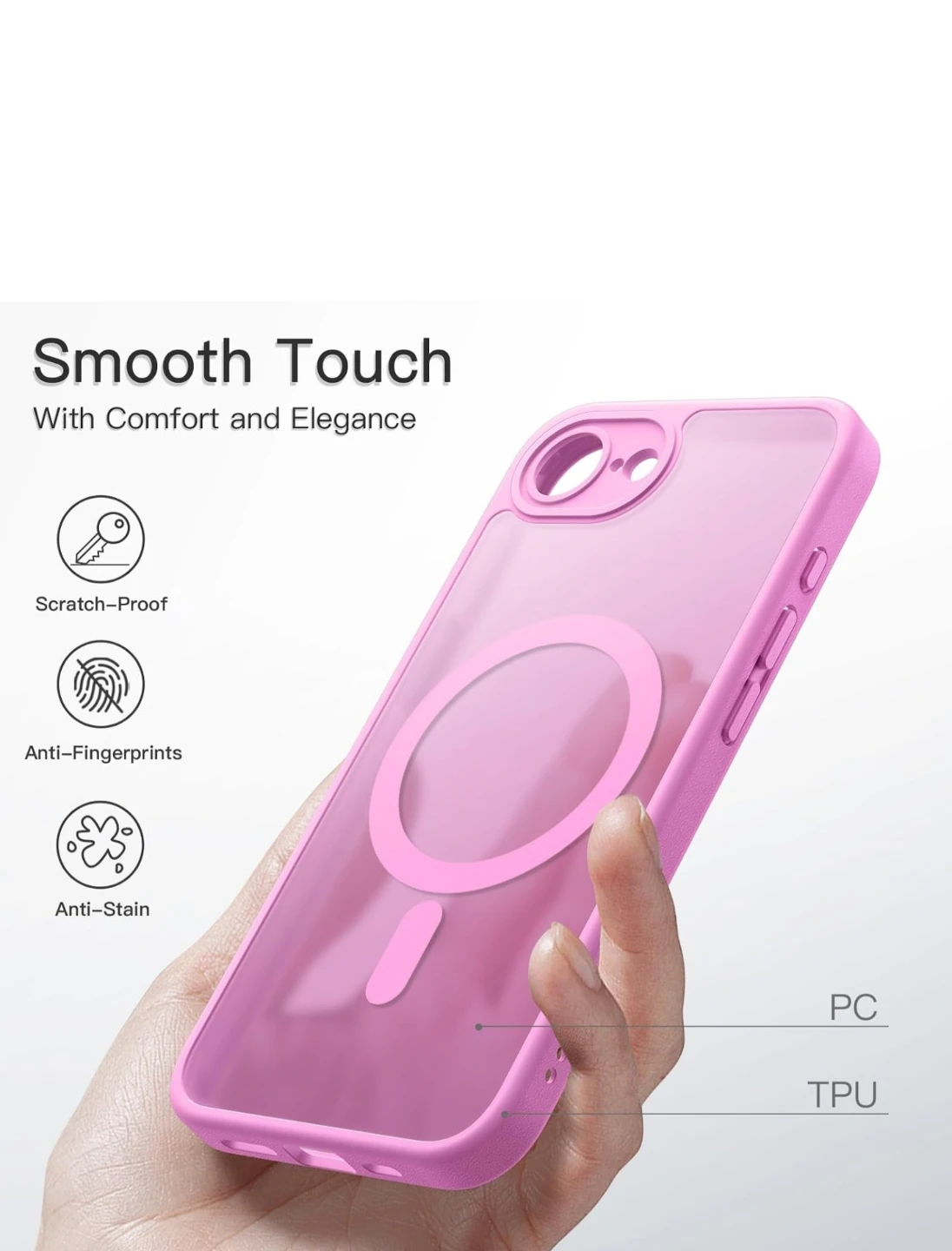 JETech MagSafe Case for iPhone 17e/16e - photo 5