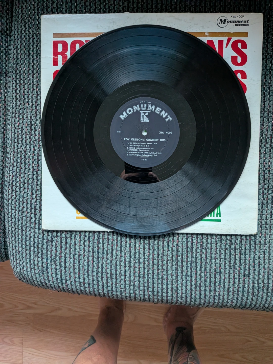 Roy Orbison Greatest Hits Vinyl LP – Canadian Monument - photo 3