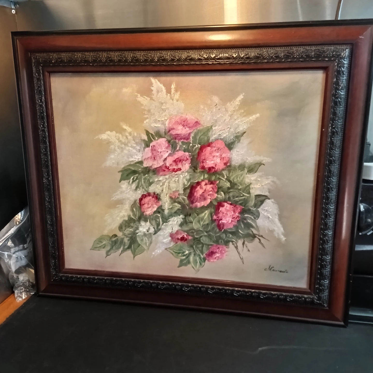 Original Floral Oil Painting by Joan Mavrovic (2006)
