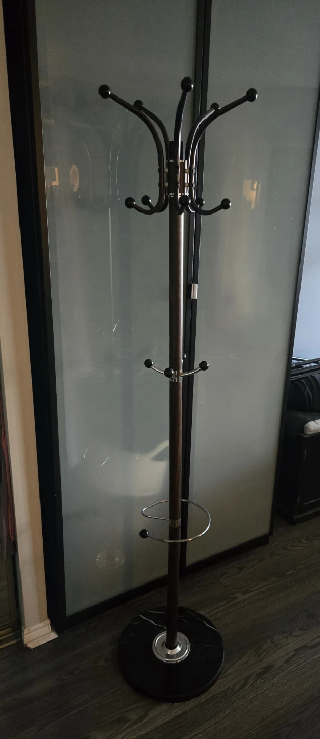 Freestanding Coat Rack with Marble Base - photo 2