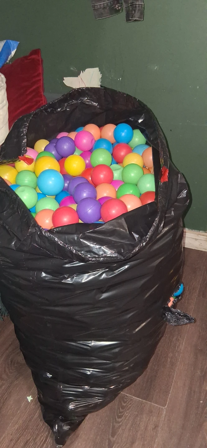Large Bag of Colorful Plastic Play Pit Balls