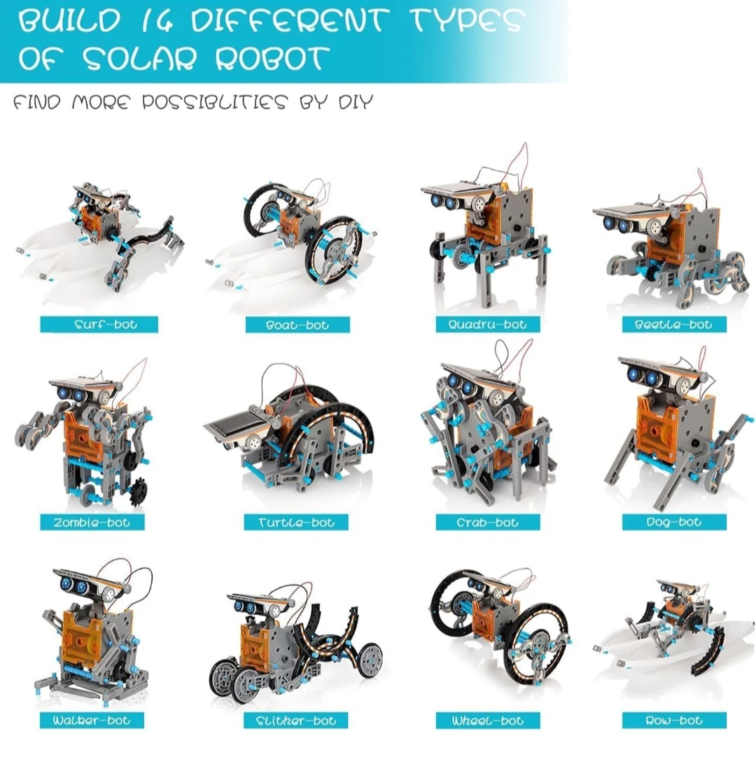 14-in-1 Solar Powered Robot STEM Building Kit - photo 3