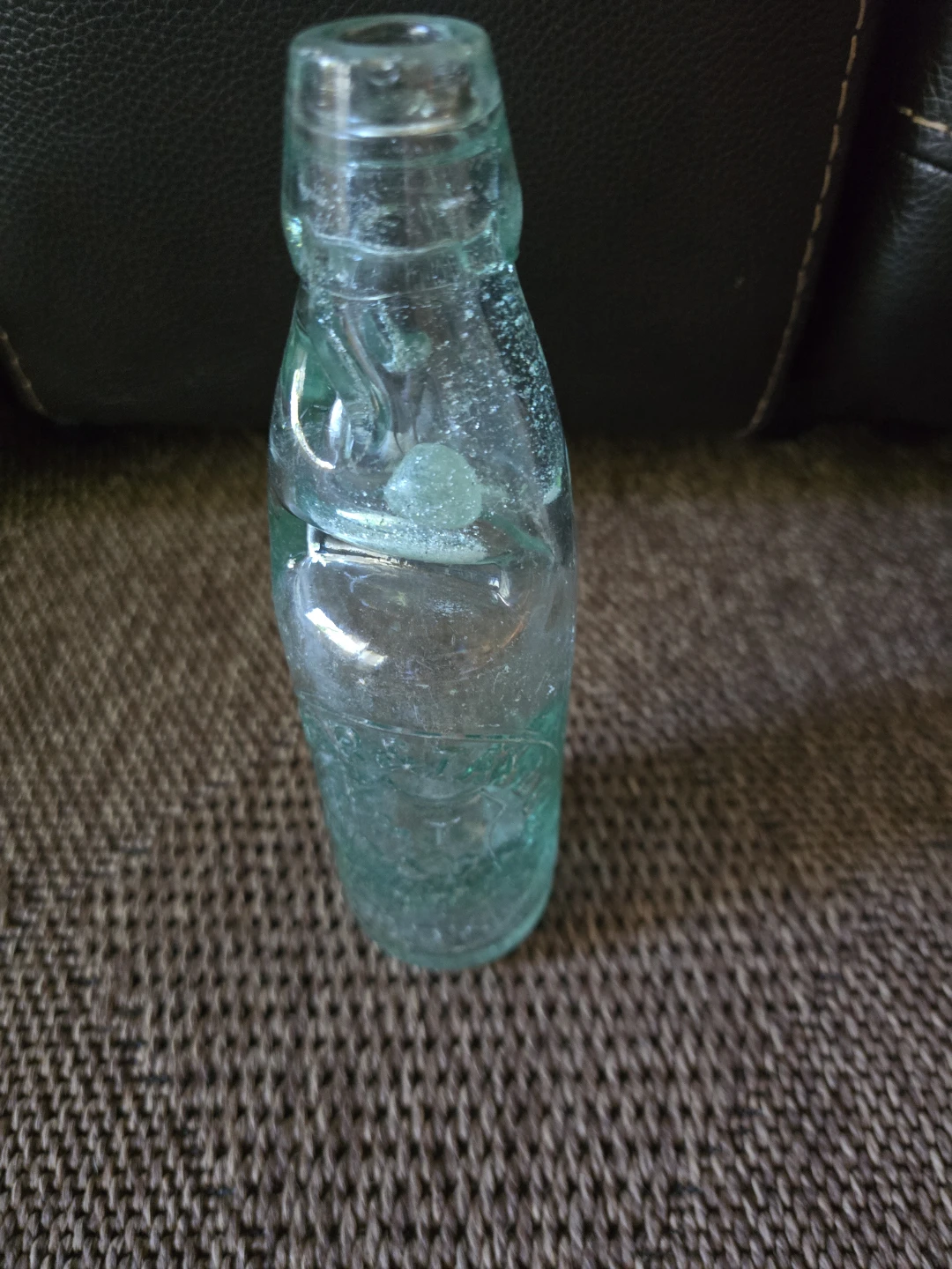 Vintage Codd-Neck Glass Bottle