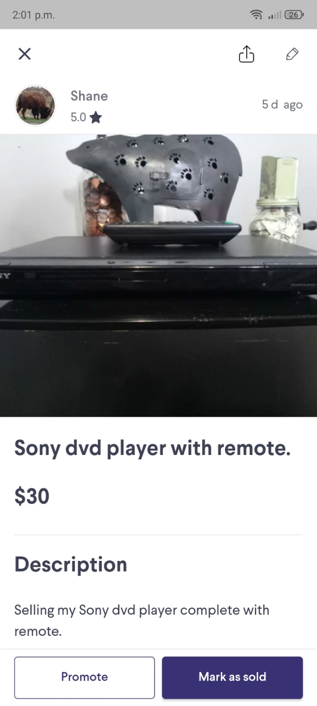 Sony dvd player and remote