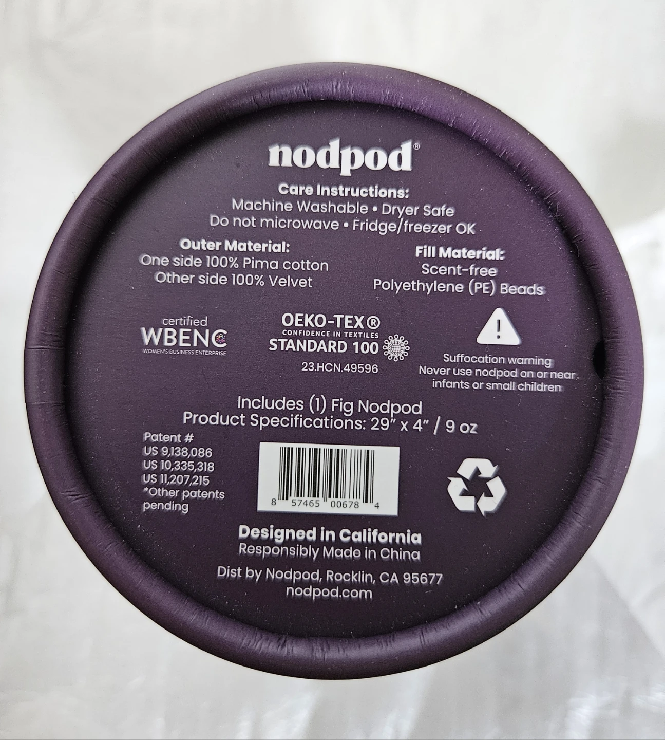 Nodpod Weighted Sleep Mask in Fig - photo 5