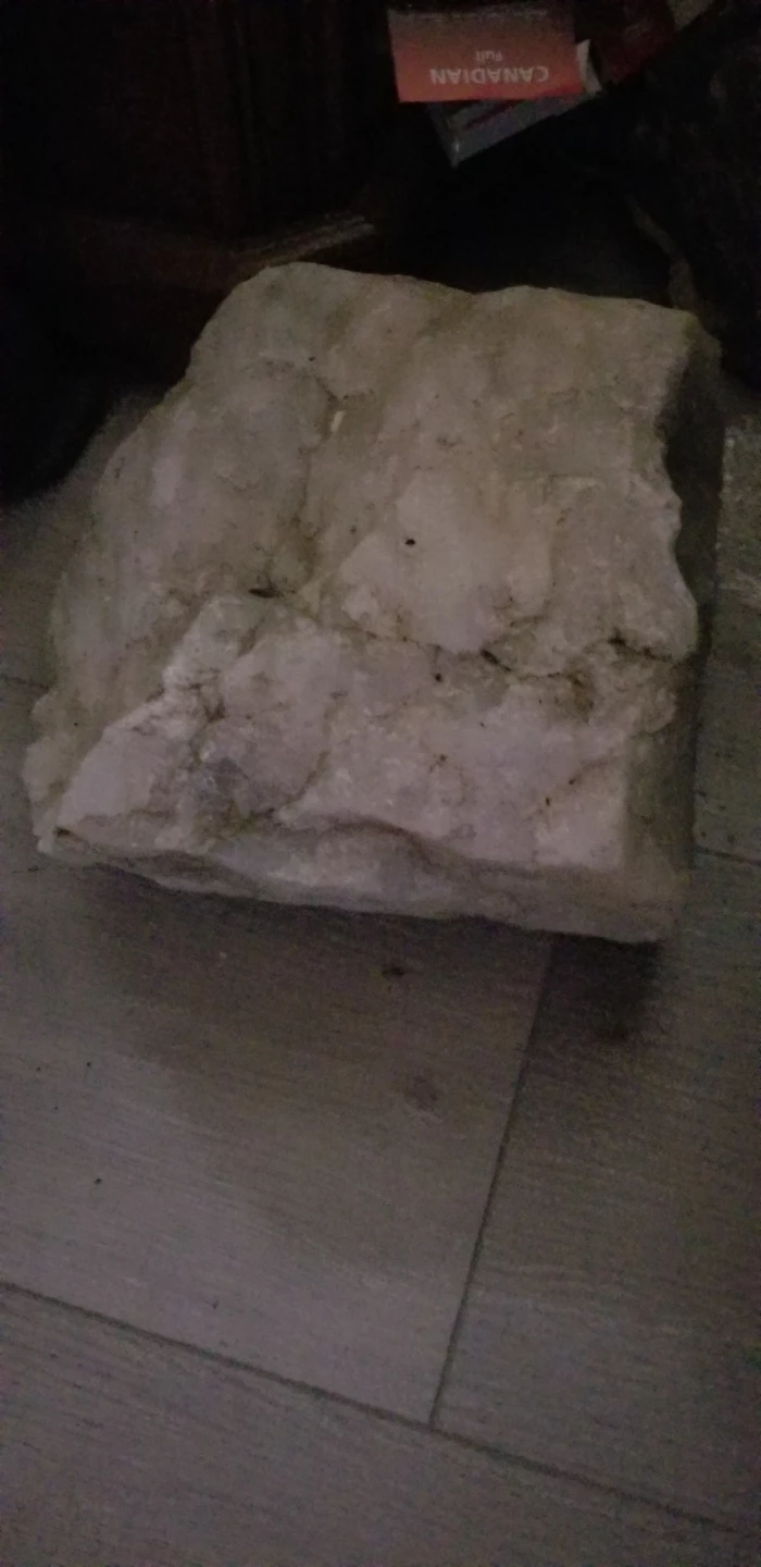 Large natural white quartz rock