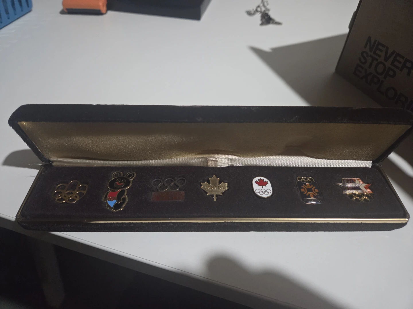 Set of 7 Vintage Olympic Collectible Pins