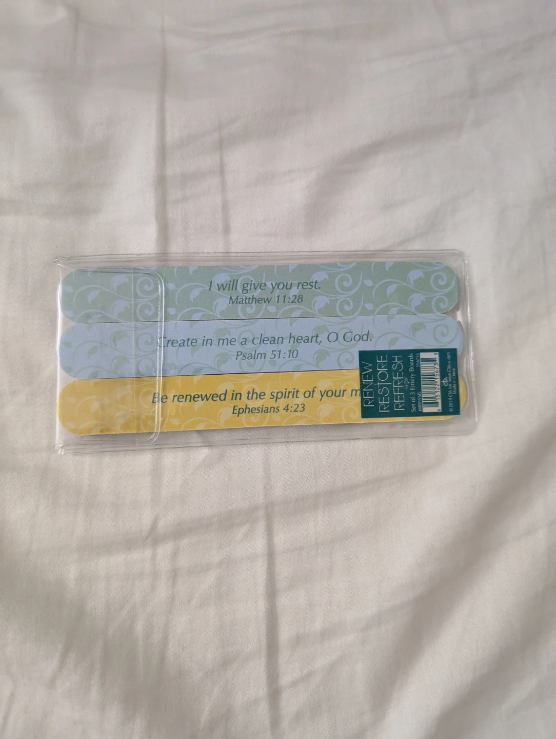 Brand New Refresh Restore Renew Inspirational Emery Board Set - photo 2