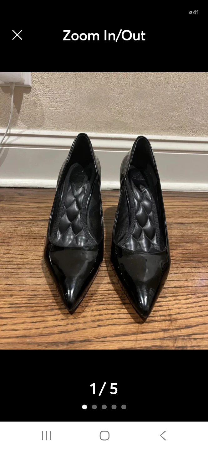 Black Patent Pointed Toe Heels