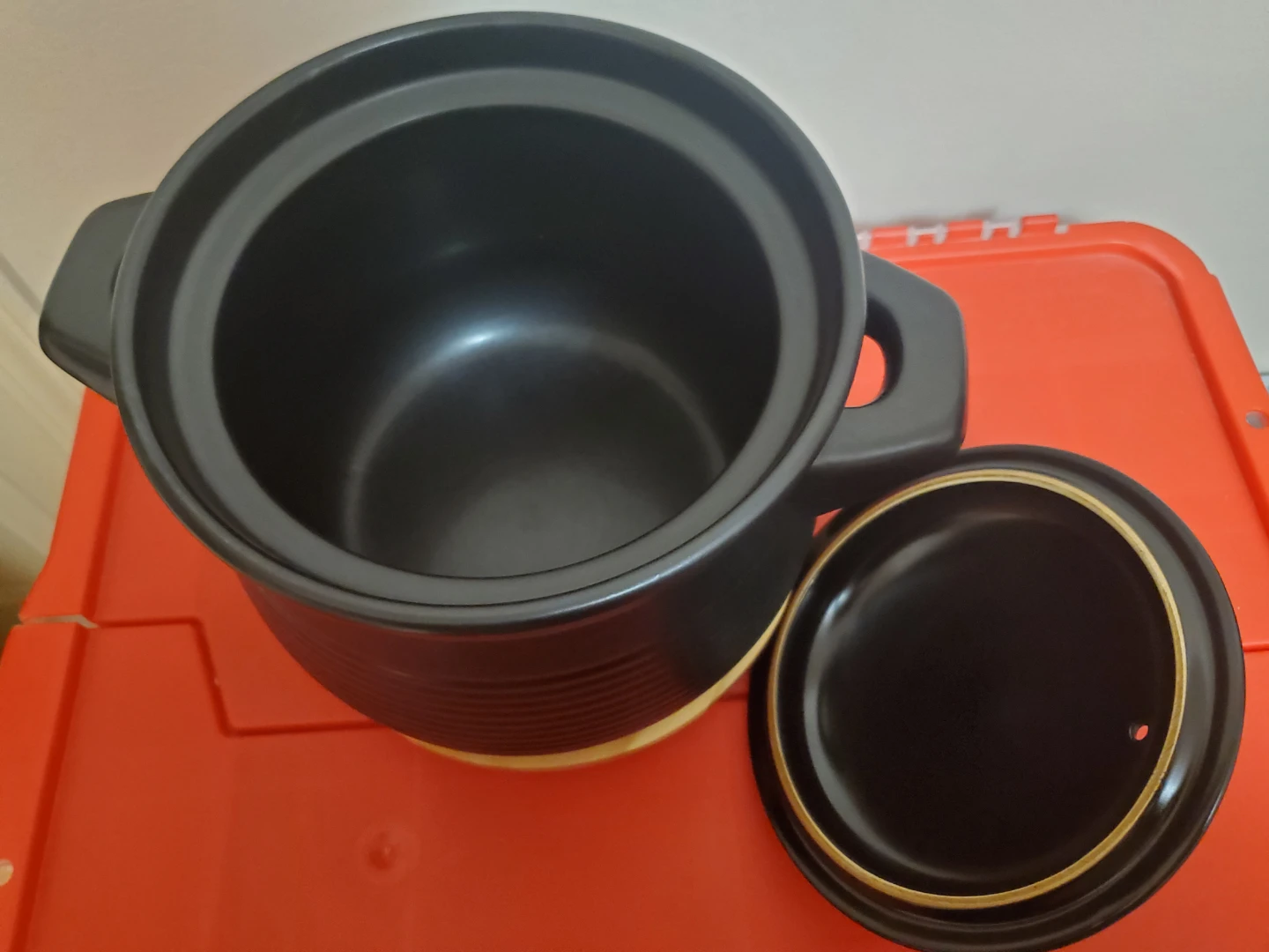 Black Ceramic Clay Pot - photo 3