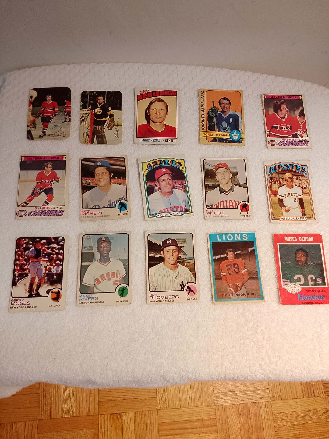 Collection of Vintage Sports Trading Cards