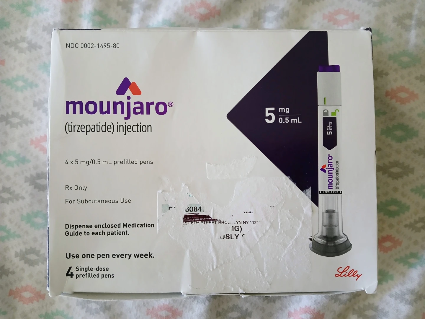Mounjaro 5mg Injection 4-Pack